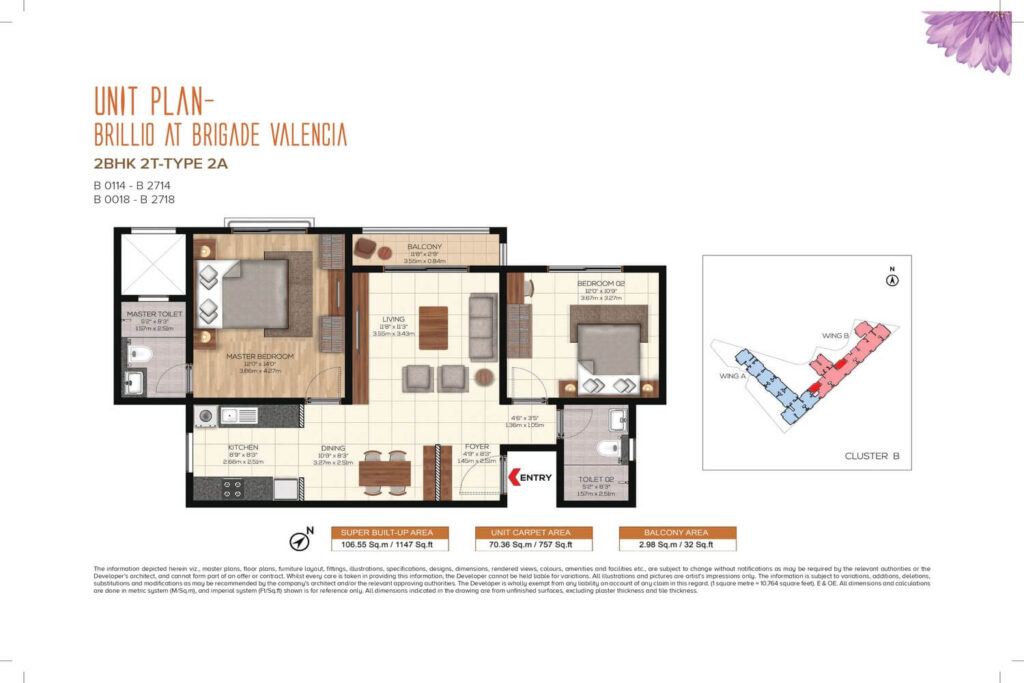 Brigade Valencia Brillio Floor Plan3